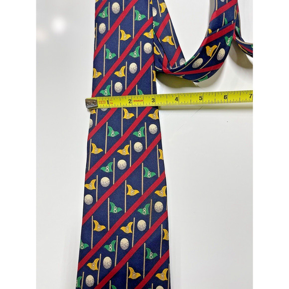 Brooks Brothers 100% Silk Tie Golf Business Casual Preppy Men's Handmade In USA - Picture 9 of 9